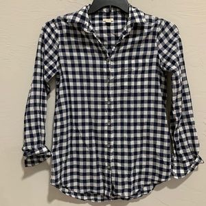 J. Crew Gingham Button Down